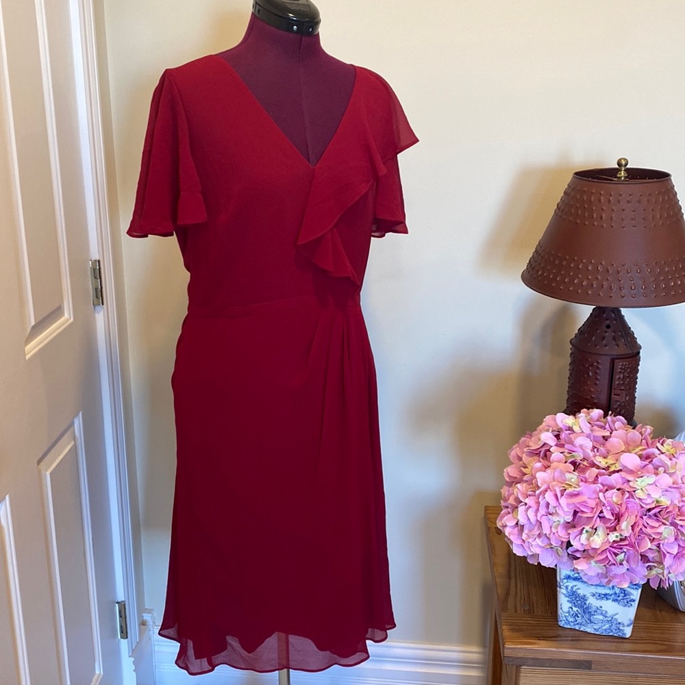 Lauren Ralph Lauren Cutler dress in Vintage Garnet